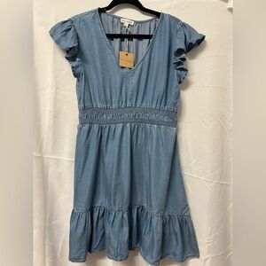 Blu Pepper mini Chambray Dress
